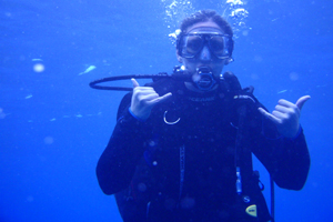 scuba diving is fun!